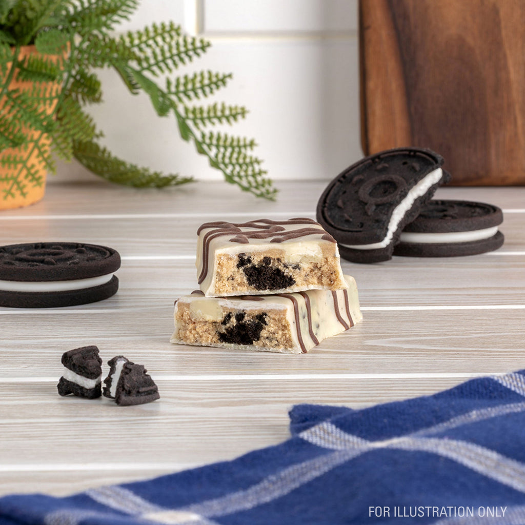 Dipped Cookies & Cream Protein Bars