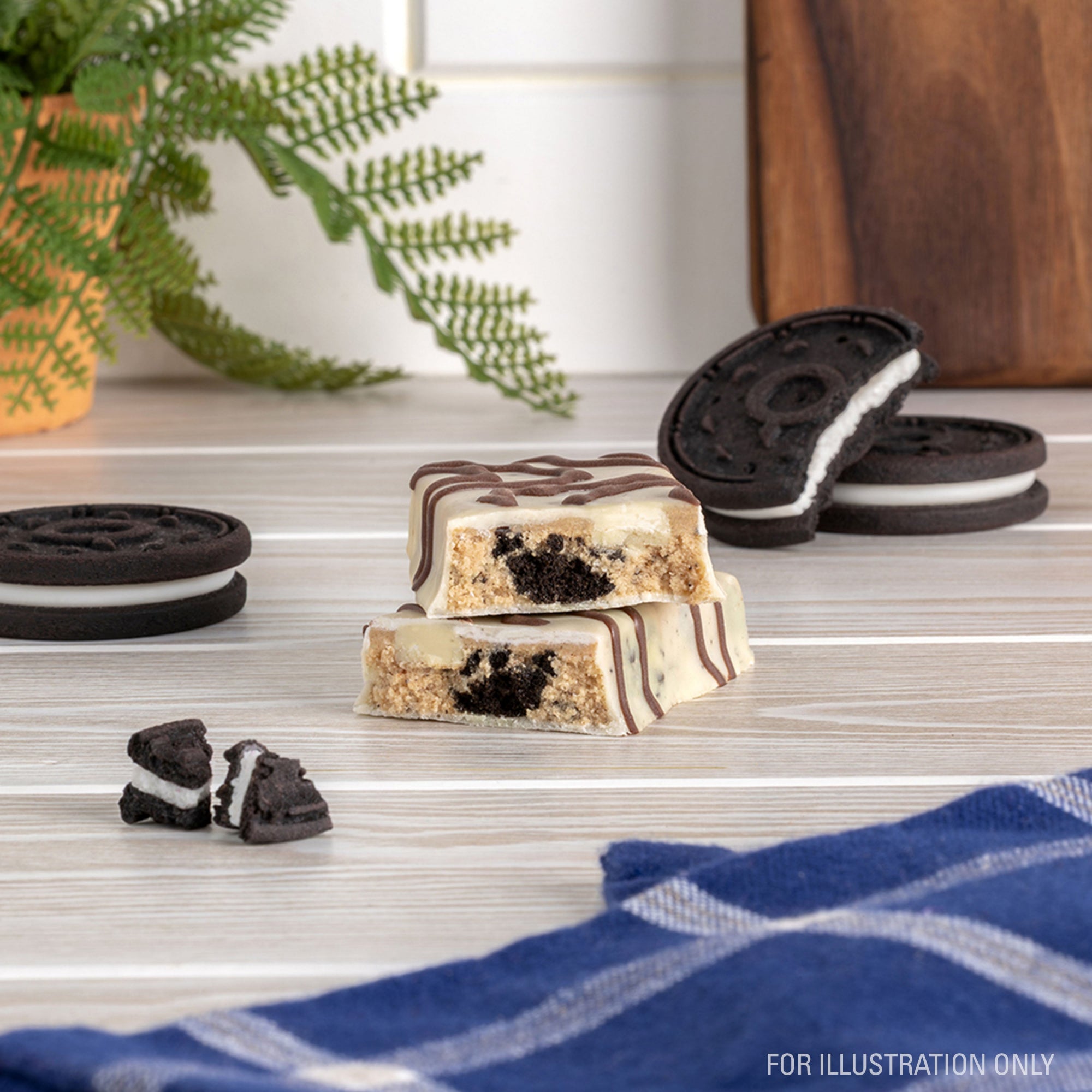 Dipped Cookies & Cream Protein Bars