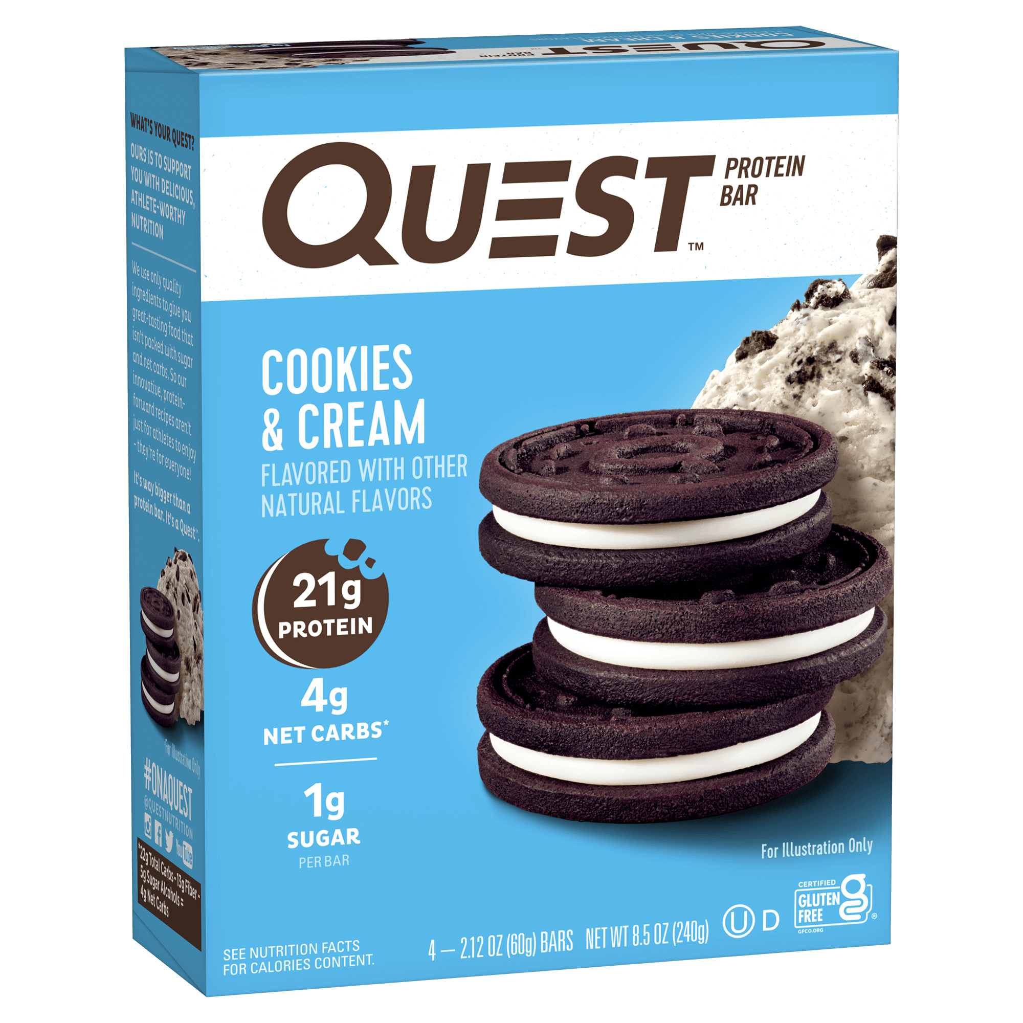 Cookies & Cream Protein Bars