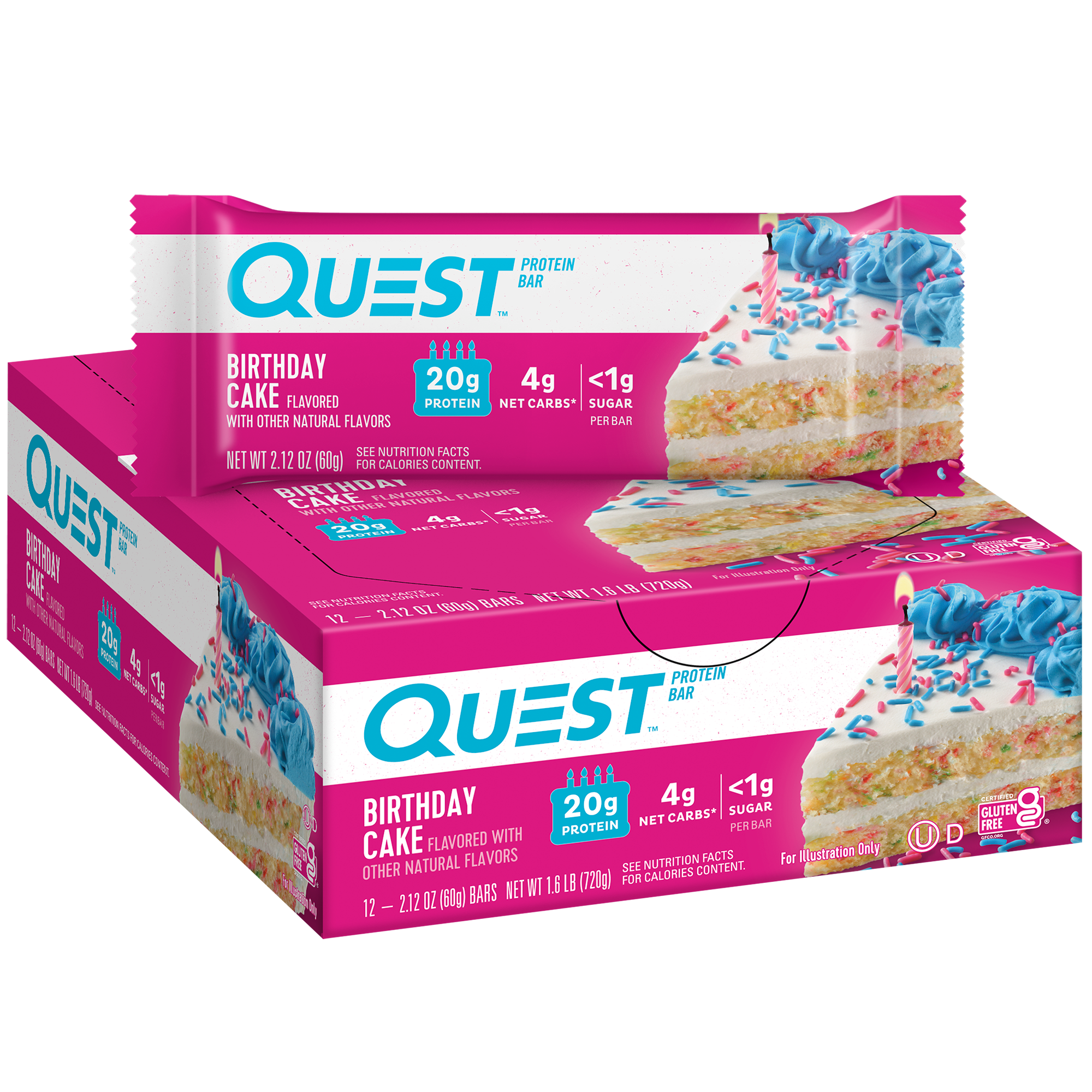 Birthday Cake Protein Bars