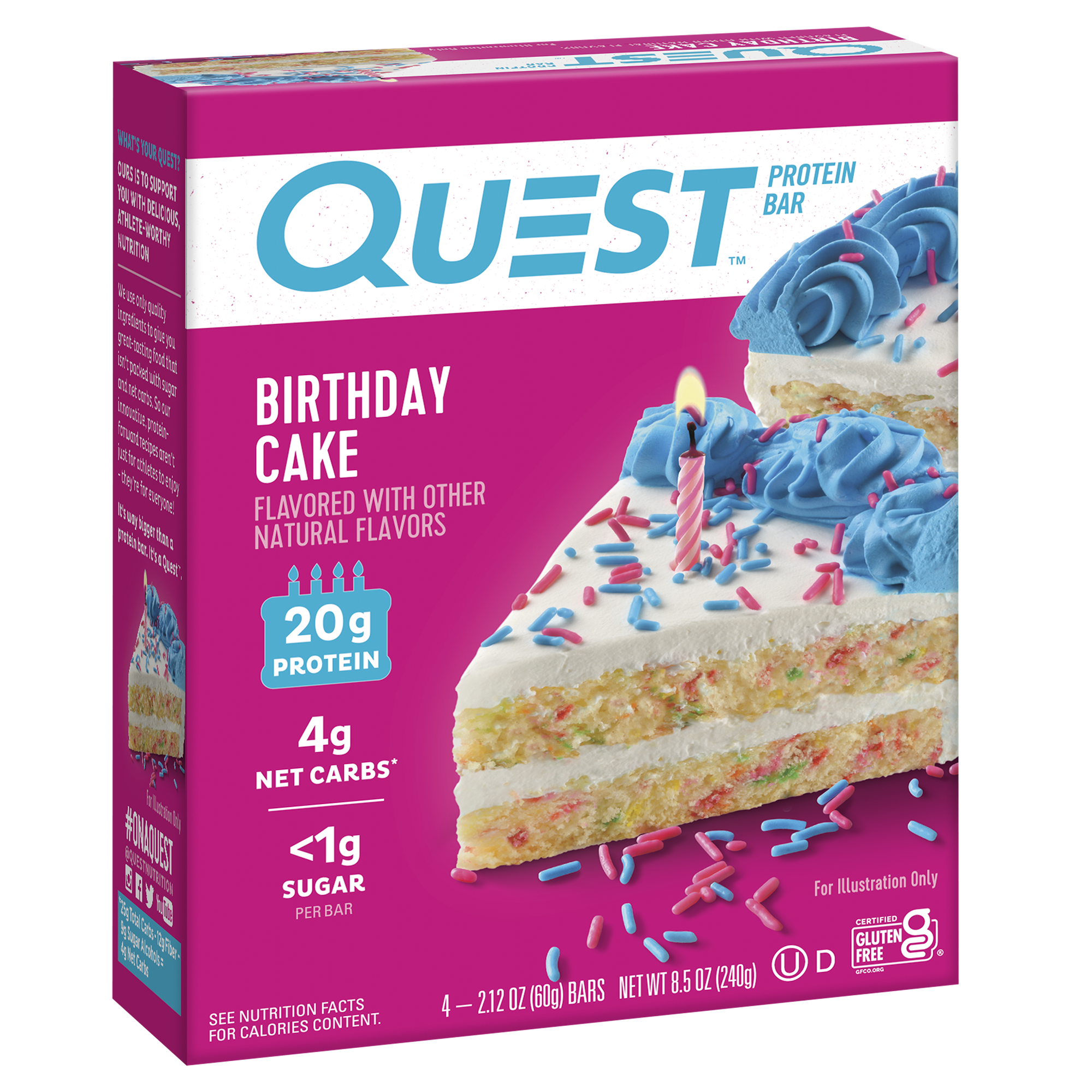 Birthday Cake Protein Bars