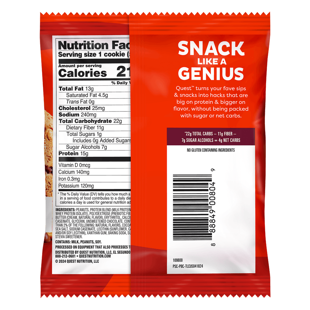 Peanut Butter Chocolate Chip Protein Cookies