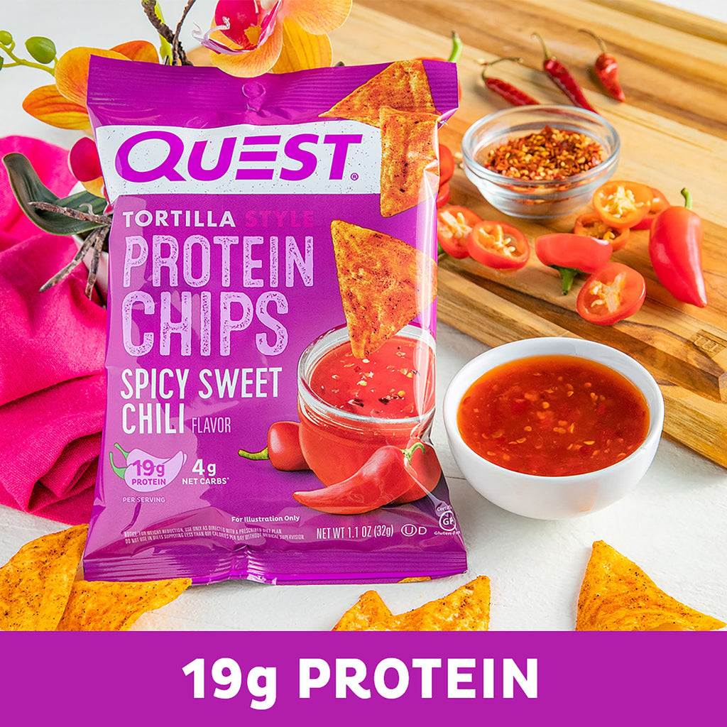 Spicy Sweet Chili Tortilla Style Protein Chips
