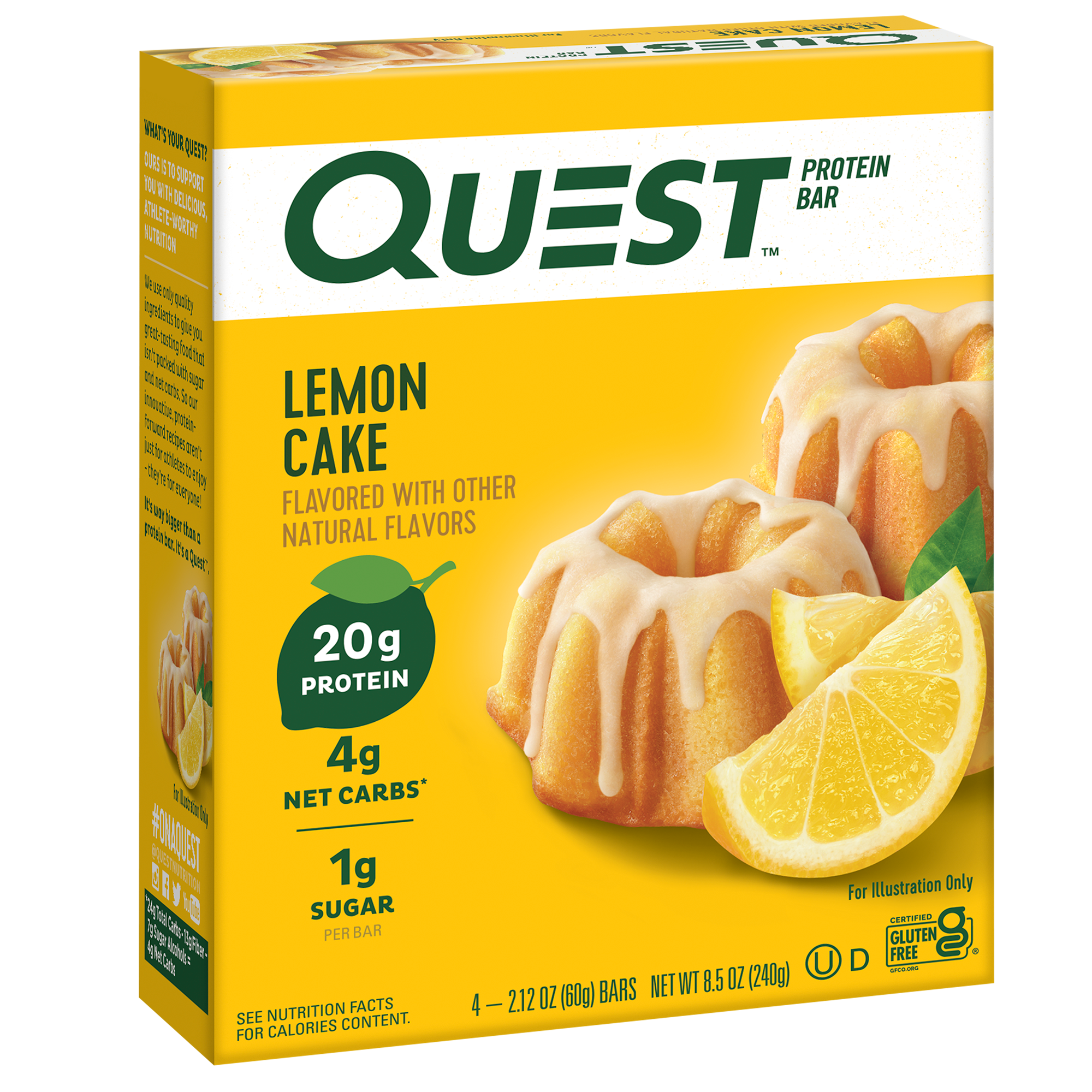 Lemon Cake Protein Bars