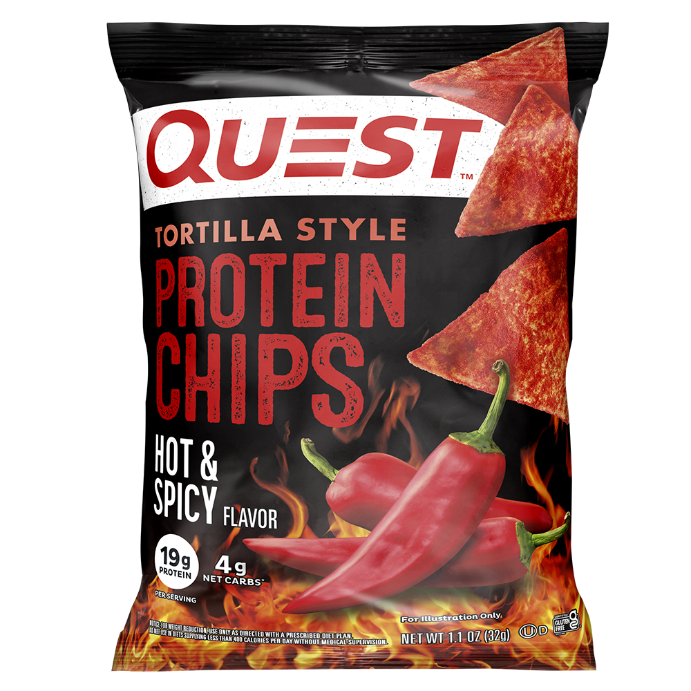 Hot & Spicy Tortilla Style Protein Chips