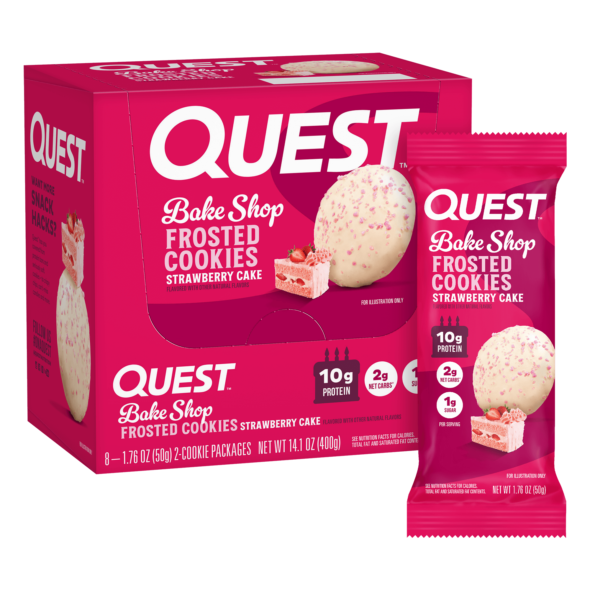Strawberry Cake Frosted Cookies Twin Pack