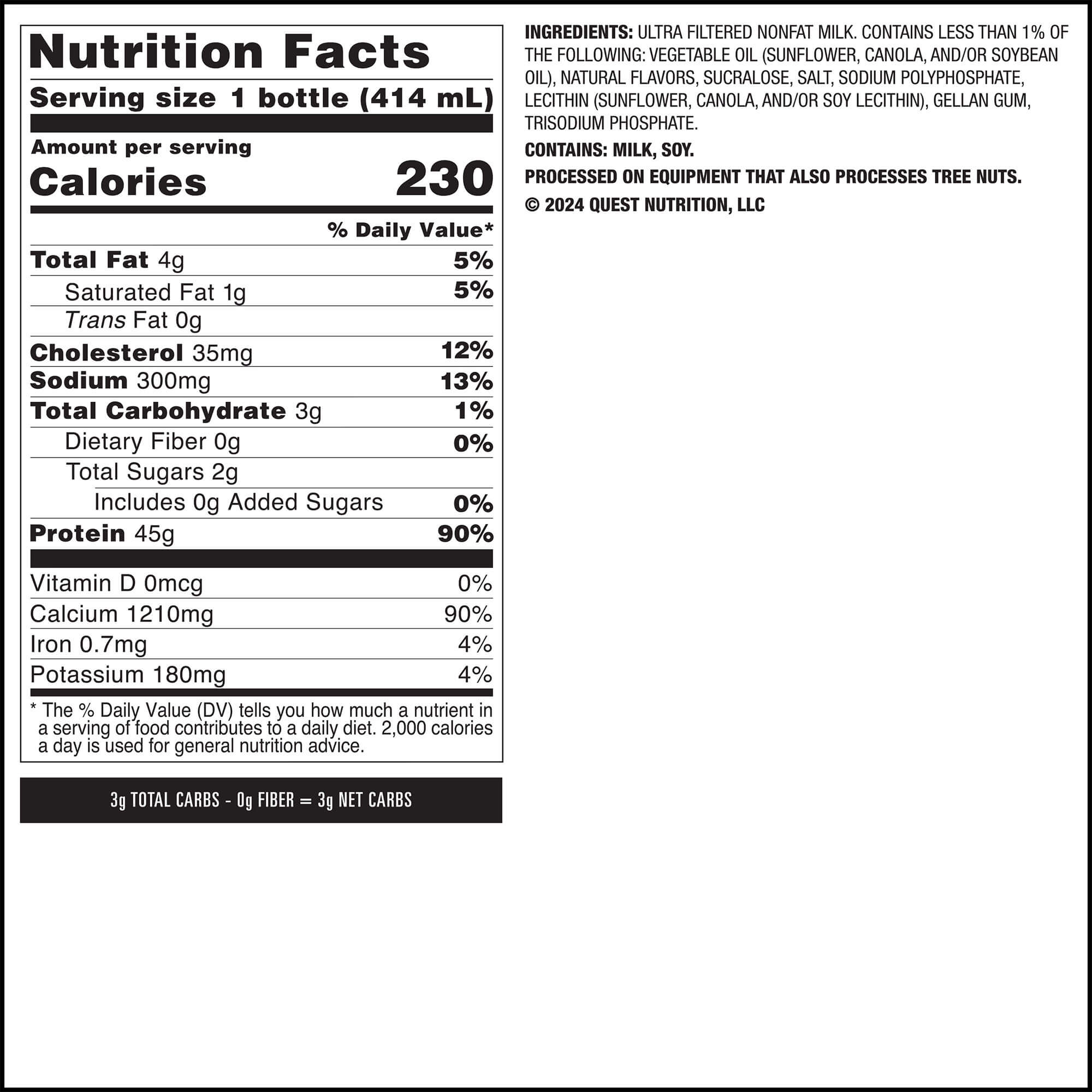 Vanilla 45g Protein Milkshake