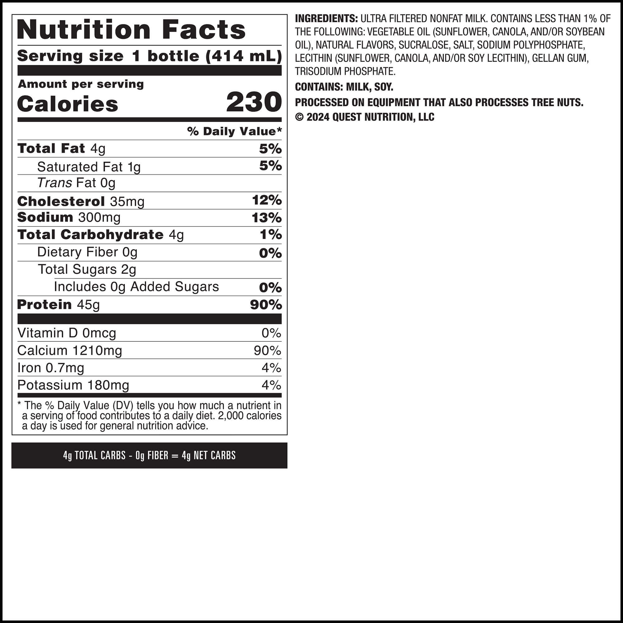 Strawberry 45g Protein Milkshake