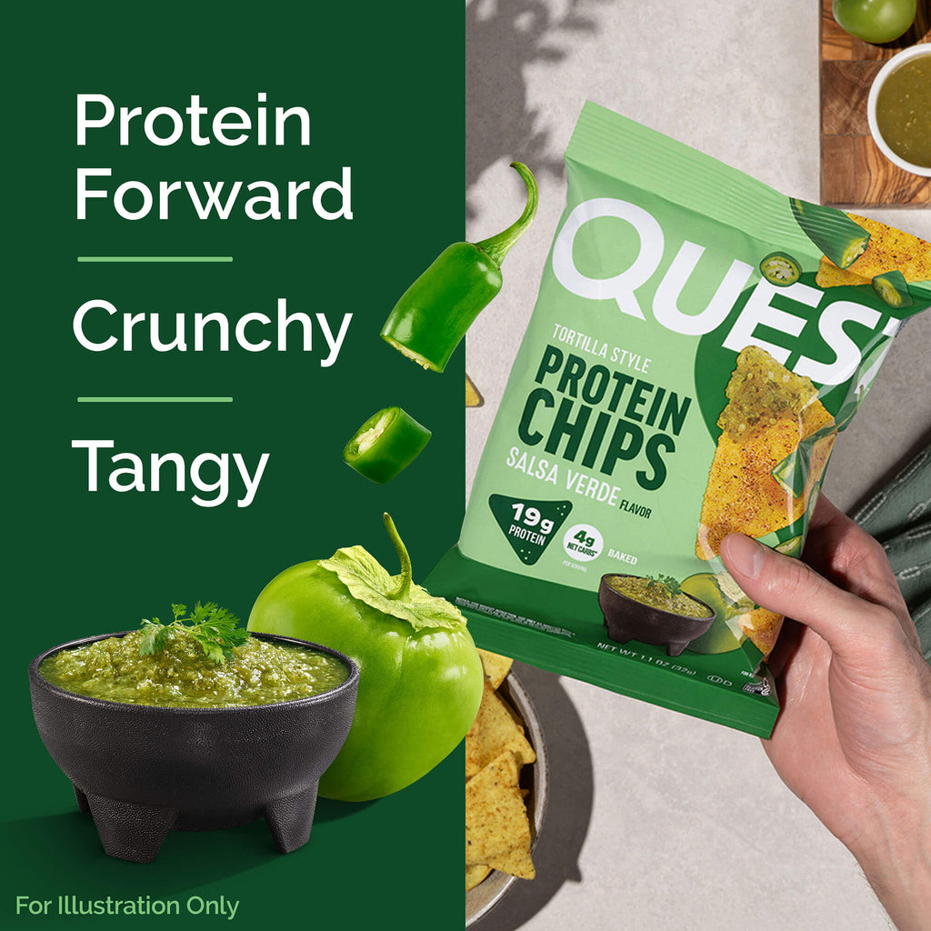 Salsa Verde Tortilla Style Protein Chips